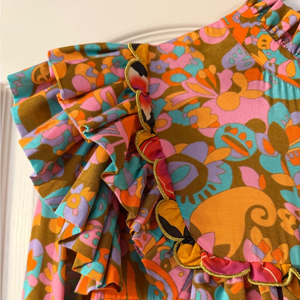 Celia B Vibrant Floral Long Sleeve Dress - Picture 4 of 8